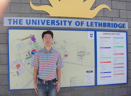 丁卫平在加拿大University of Lethbridge访学